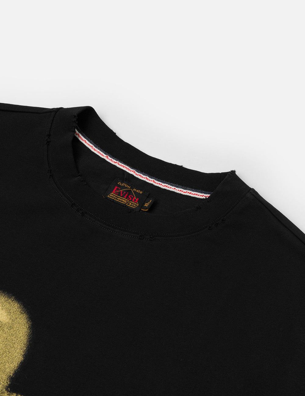  Áo Evisu Graffiti-Style Seagull T-Shirt 'Black' 