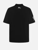  Áo Evisu Hakutaku and Logo Embroidery Polo 'Black' 