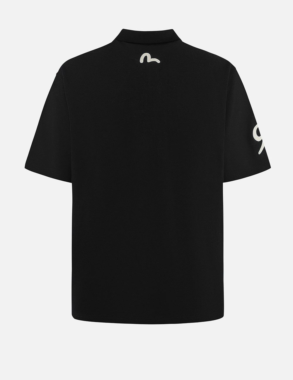  Áo Evisu Hakutaku and Logo Embroidery Polo 'Black' 