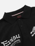  Áo Evisu Hakutaku and Logo Embroidery Polo 'Black' 