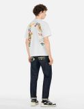  Áo Evisu Hakutaku Daicock Print 'White' 