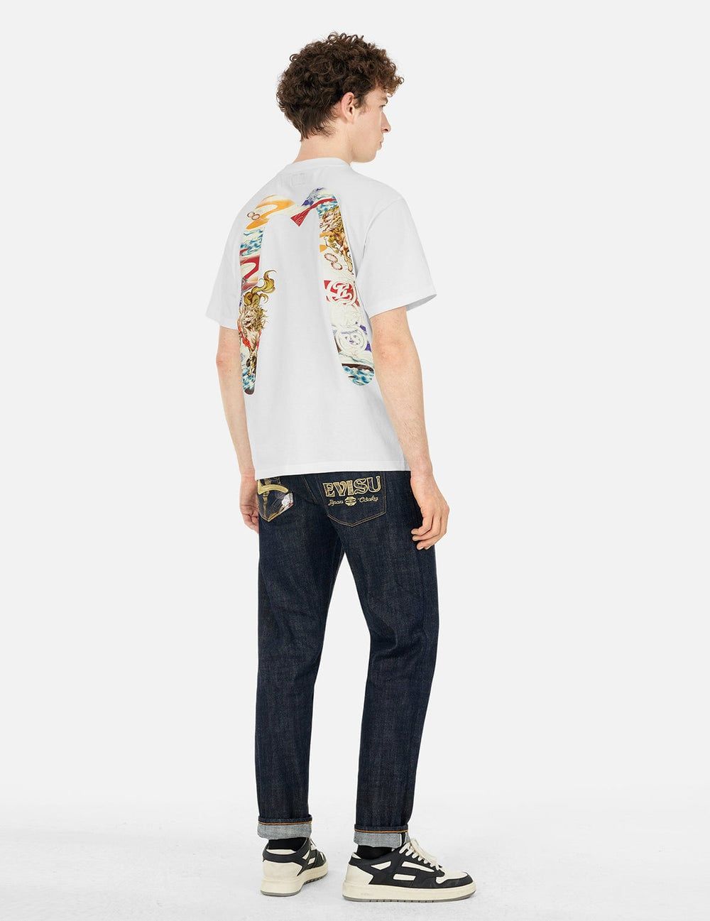  Áo Evisu Hakutaku Daicock Print 'White' 
