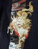  Áo Evisu Hakutaku Daicock Printed Shirt 'Indigo' 