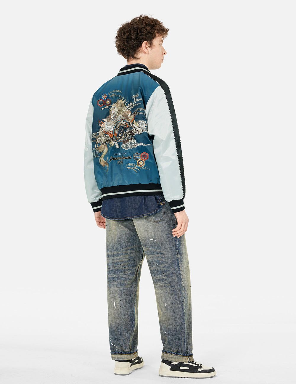  Áo Evisu Hakutaku Embroidery Jacket 'Grey' 