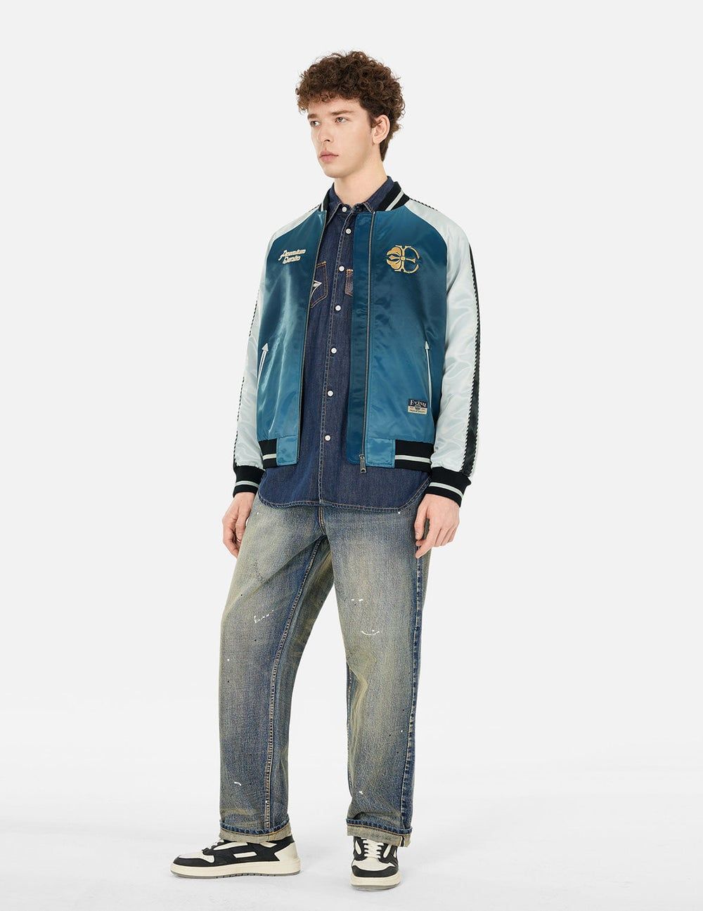  Áo Evisu Hakutaku Embroidery Jacket 'Grey' 
