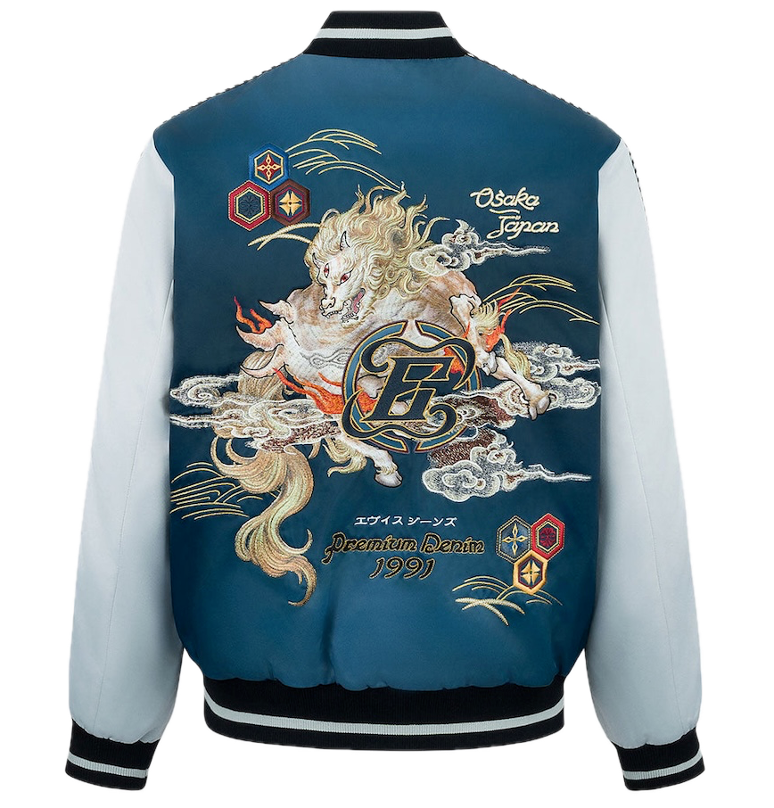  Áo Evisu Hakutaku Embroidery Jacket 'Grey' 