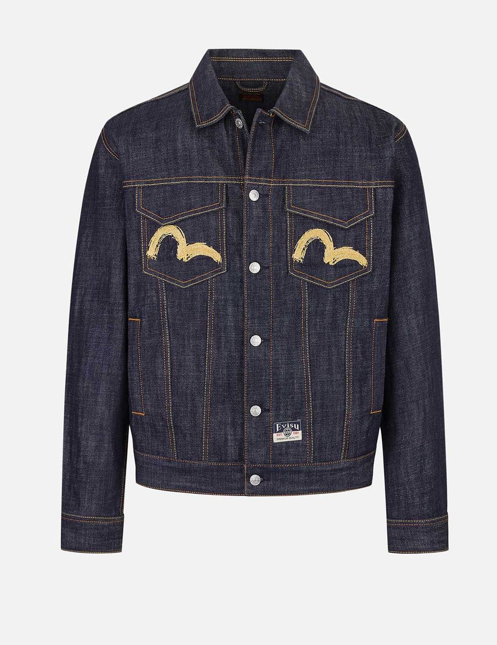 Áo Evisu Hakutaku Embroidery Jacket 'Indigo' 