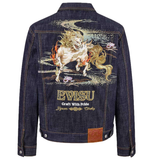  Áo Evisu Hakutaku Embroidery Jacket 'Indigo' 