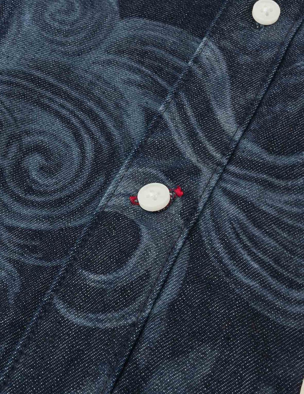  Áo Evisu Hakutaku Laser Printed Shirt 'Indigo' 