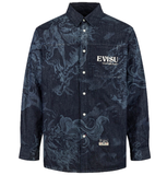  Áo Evisu Hakutaku Laser Printed Shirt 'Indigo' 