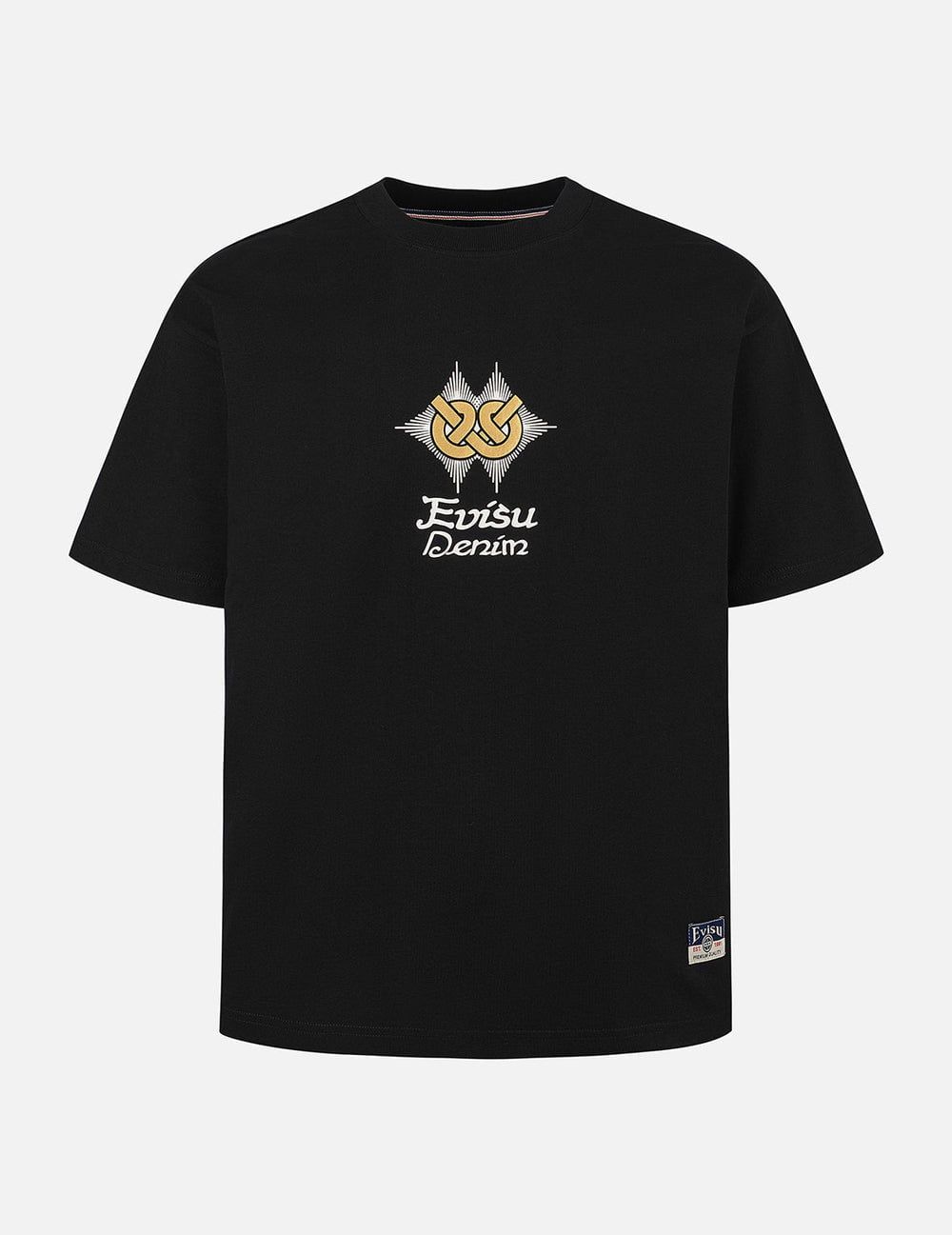  Áo Evisu Hakutaku Print T-shirt 'Black' 