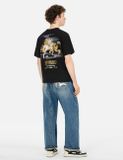  Áo Evisu Hakutaku Print T-shirt 'Black' 