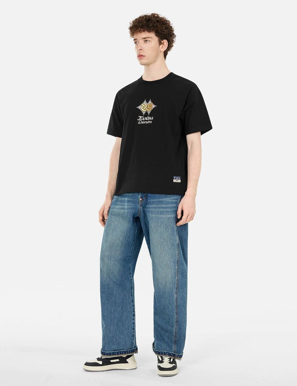  Áo Evisu Hakutaku Print T-shirt 'Black' 