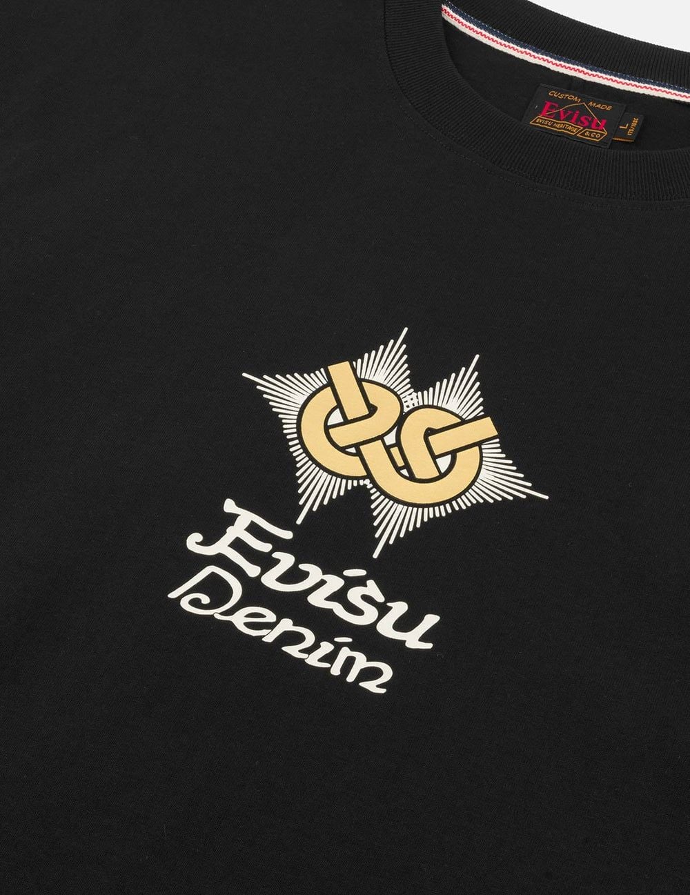  Áo Evisu Hakutaku Print T-shirt 'Black' 