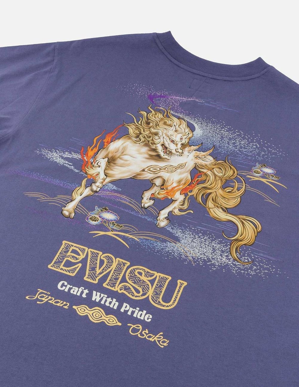  Áo Evisu Hakutaku Print T-shirt 'Purple' 