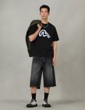  Áo Evisu High Heel Seagull Print T-Shirt 'Black' 