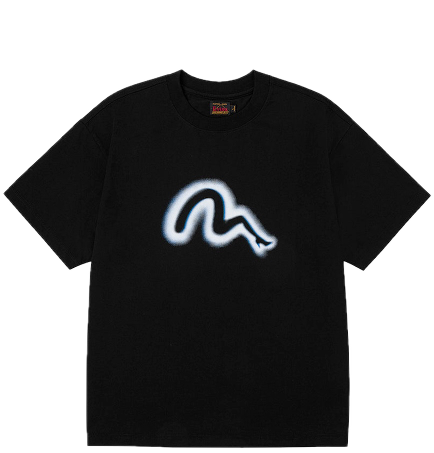  Áo Evisu High Heel Seagull Print T-Shirt 'Black' 