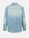  Áo Evisu Inserted Seagull Embroidery Shirt 'Indigo' 