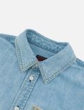  Áo Evisu Inserted Seagull Embroidery Shirt 'Indigo' 