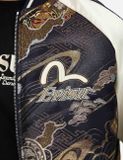 Áo Evisu Kamon Brocade Appliqué 'Navy' 