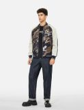  Áo Evisu Kamon Brocade Appliqué 'Navy' 