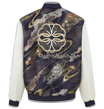  Áo Evisu Kamon Brocade Appliqué 'Navy' 
