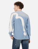  Áo Evisu Logo and Daicock Print 'Blue' 