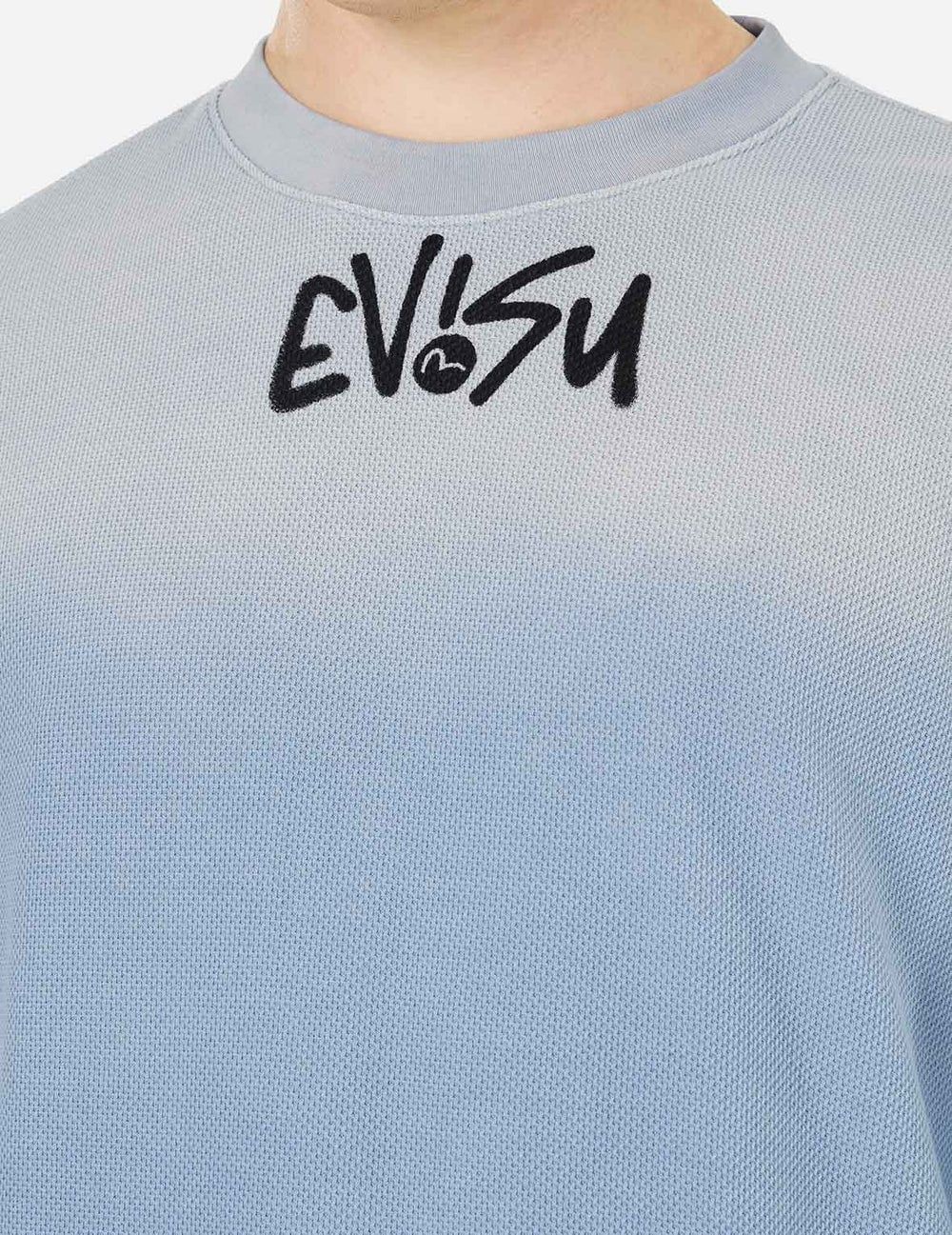  Áo Evisu Logo and Daicock Print 'Blue' 