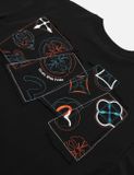  Áo Evisu Logo and Kamon Embroidery T-shirt 'Black' 