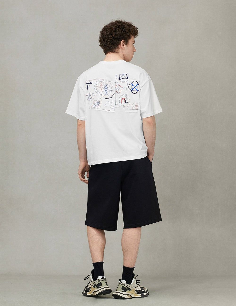  Áo Evisu Logo and Kamon Embroidery T-shirt 'White' 