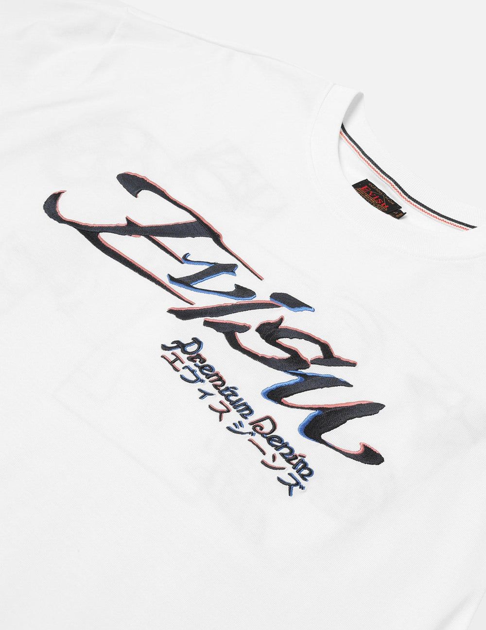  Áo Evisu Logo and Kamon Embroidery T-shirt 'White' 