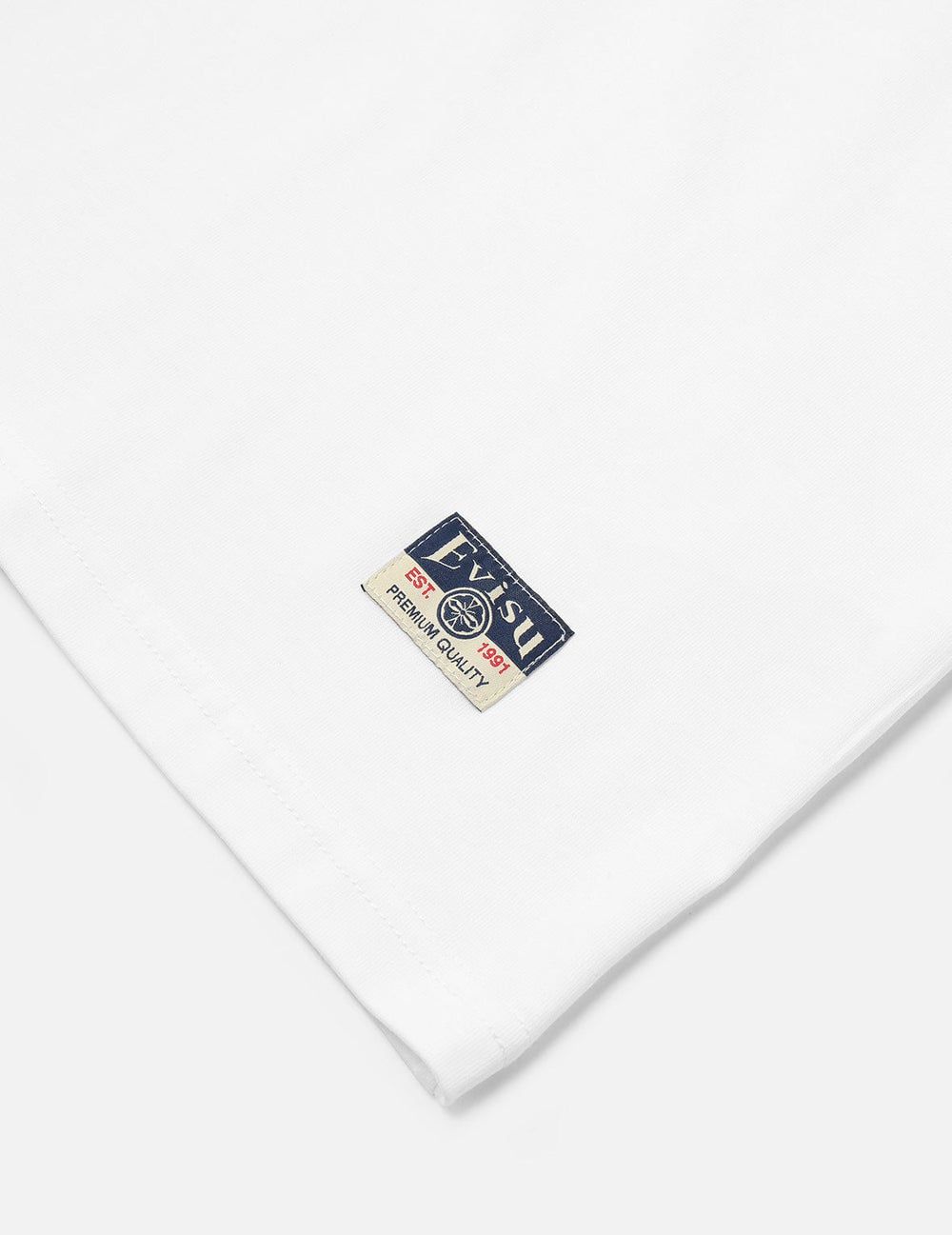  Áo Evisu Logo and Kamon Embroidery T-shirt 'White' 