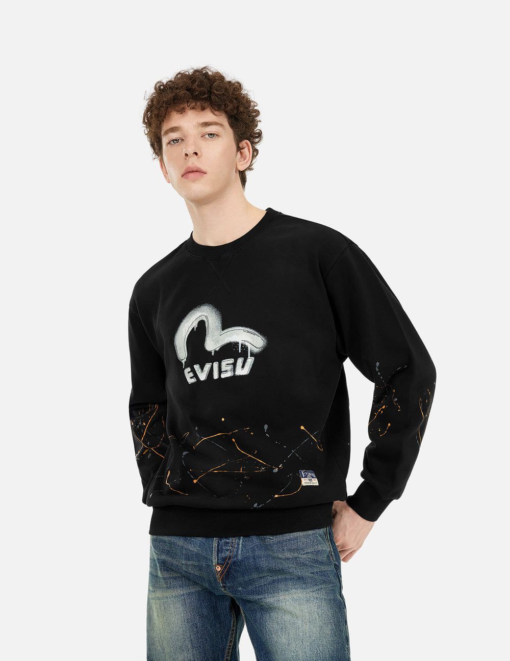  Áo Evisu Logo and Seagull 'Black' 