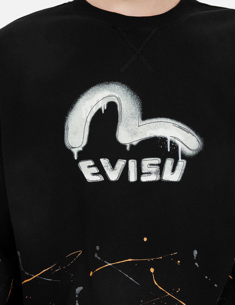 Áo Evisu Logo and Seagull 'Black' 