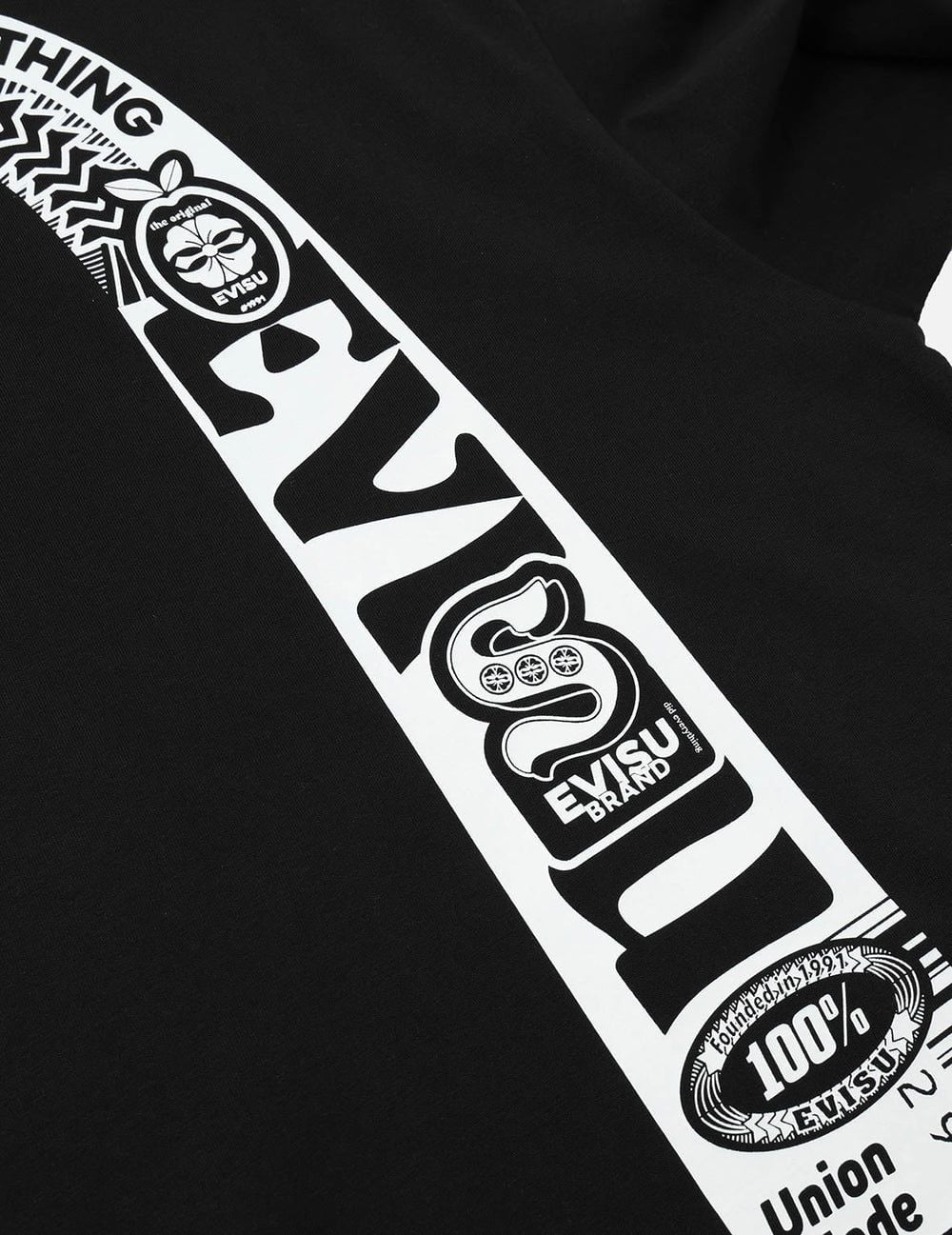  Áo Evisu Logo Daicock Print T-Shirt 'Black' 