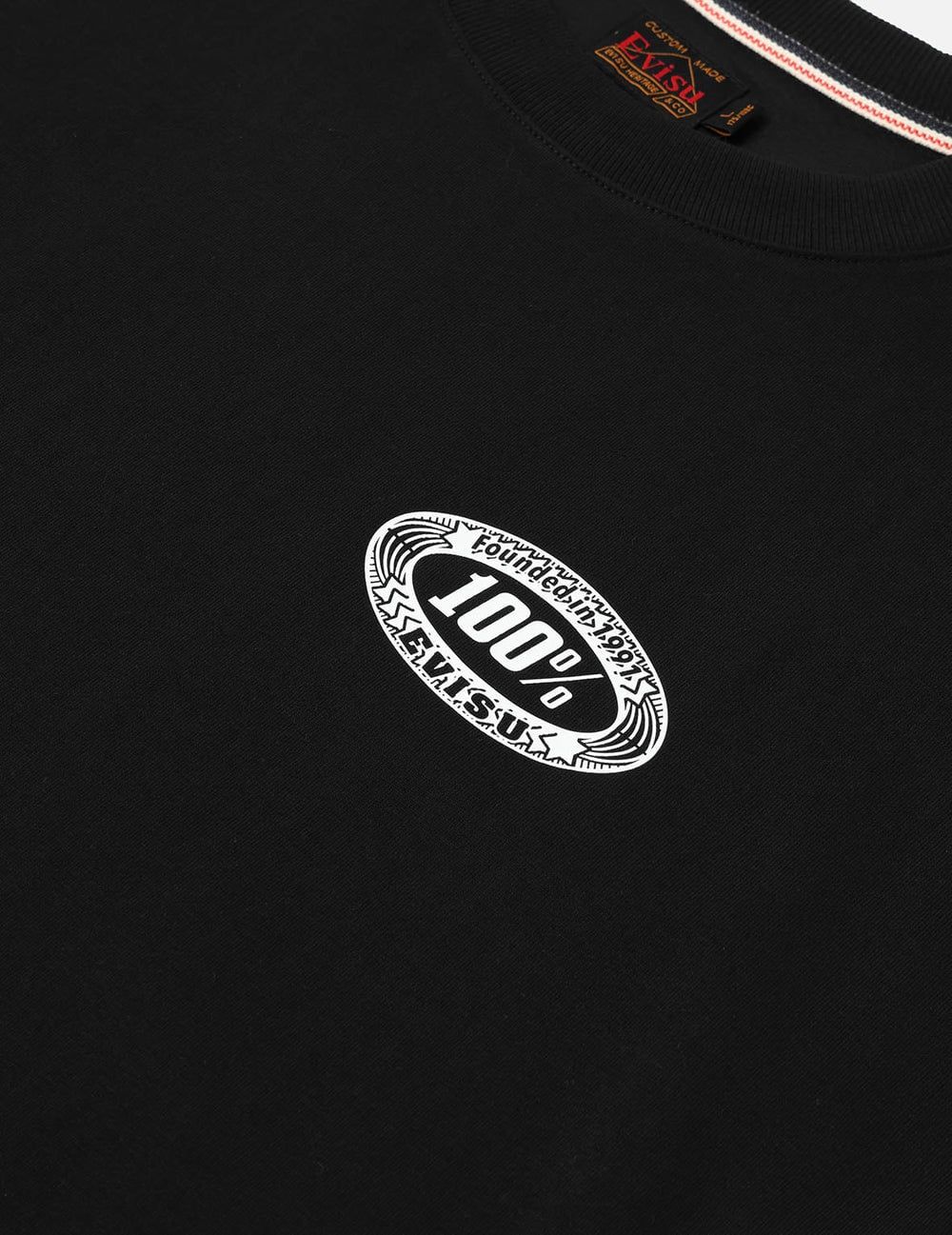  Áo Evisu Logo Daicock Print T-Shirt 'Black' 