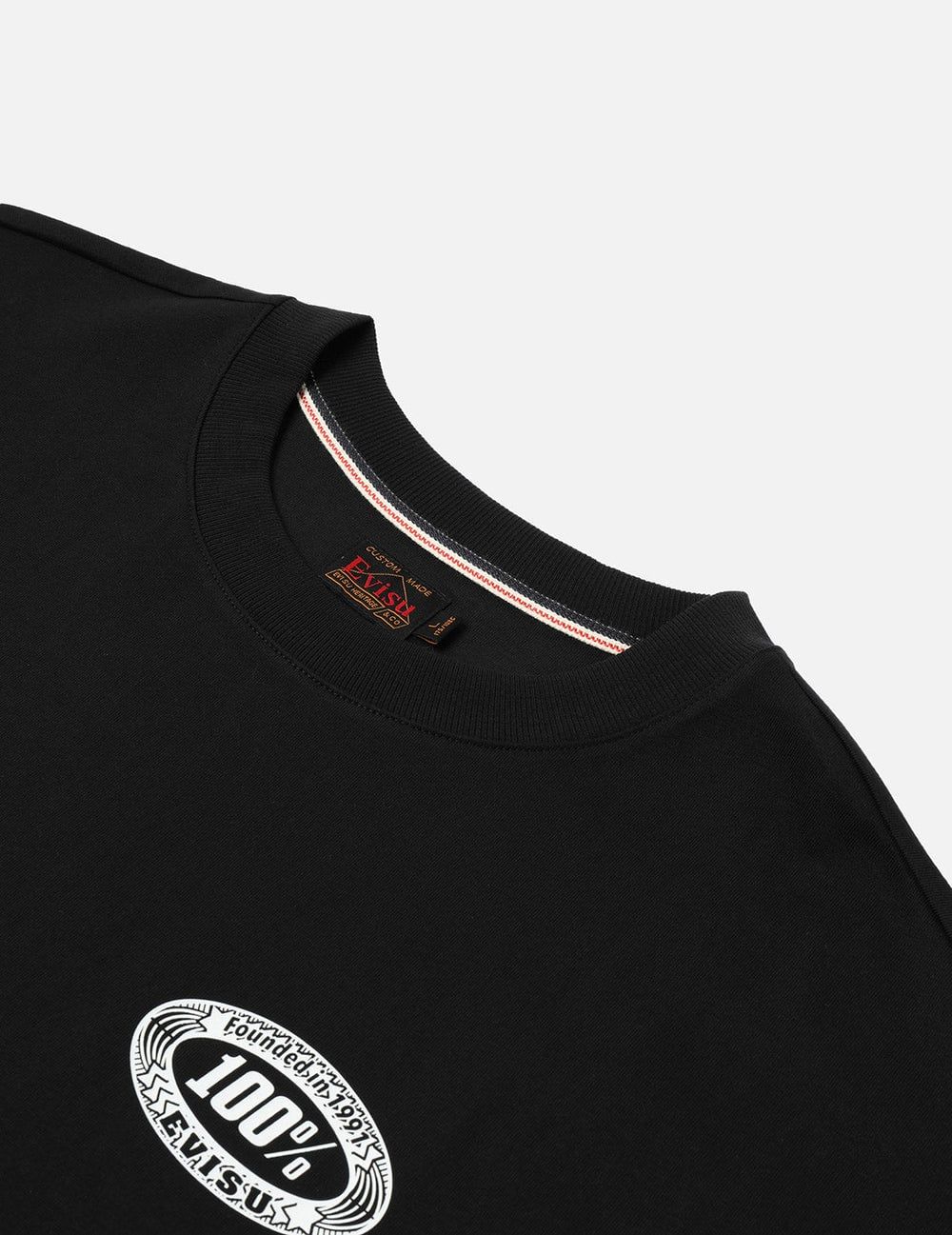  Áo Evisu Logo Daicock Print T-Shirt 'Black' 