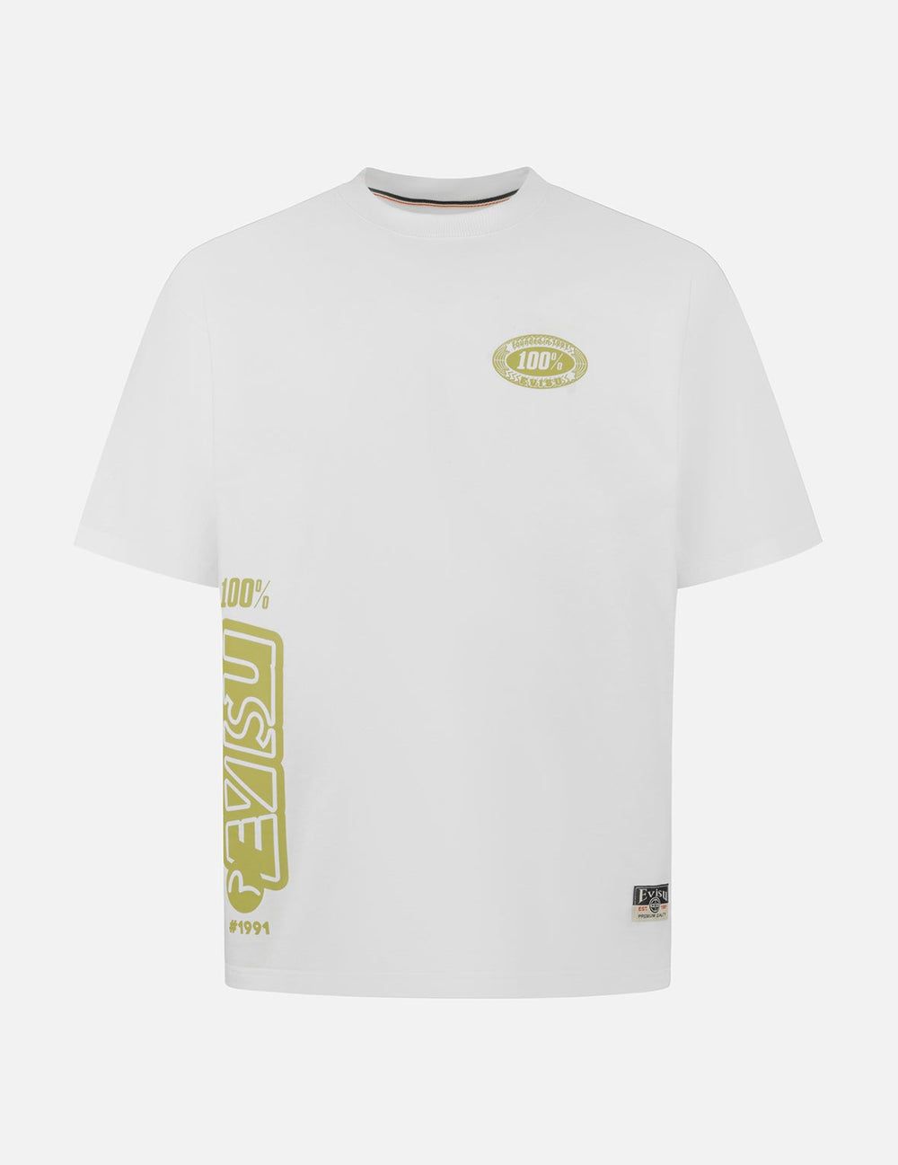  Áo Evisu Logo Daicock Print T-Shirt 'White' 