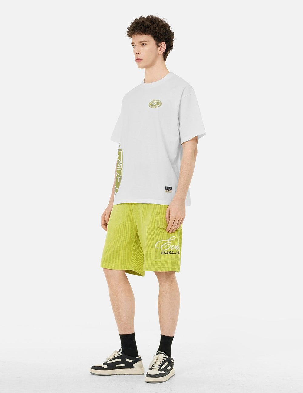  Áo Evisu Logo Daicock Print T-Shirt 'White' 