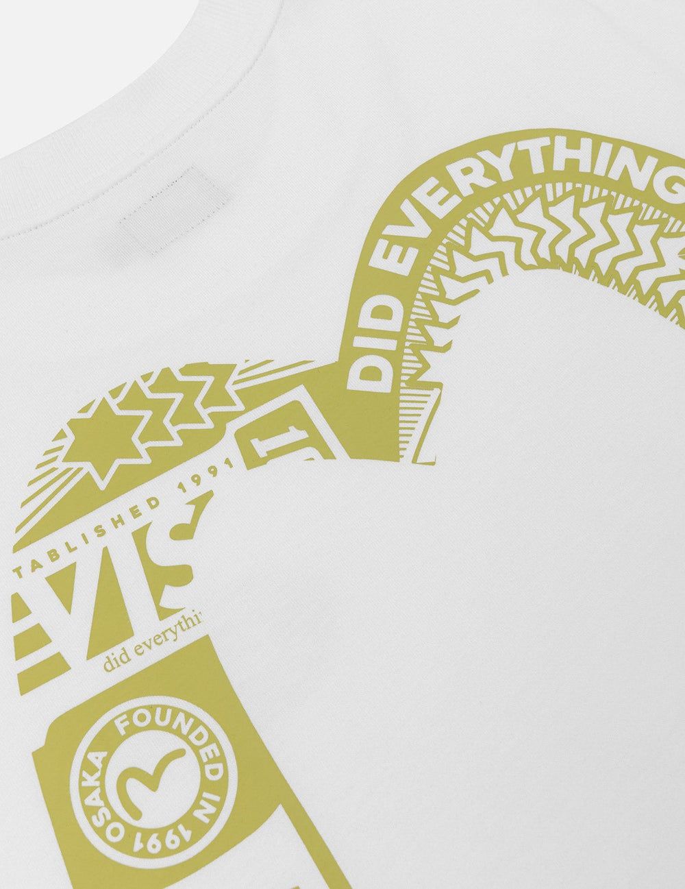  Áo Evisu Logo Daicock Print T-Shirt 'White' 