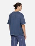  Áo Evisu Logo Print Boxy T-shirt 'Navy' 