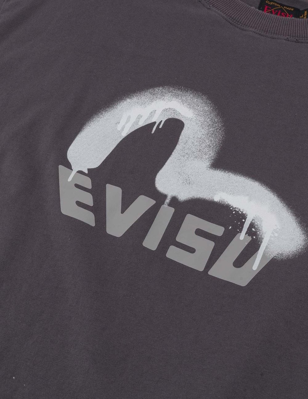  Áo Evisu Logo Seagull Print T-shirt 'Charcoal' 