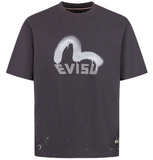  Áo Evisu Logo Seagull Print T-shirt 'Charcoal' 