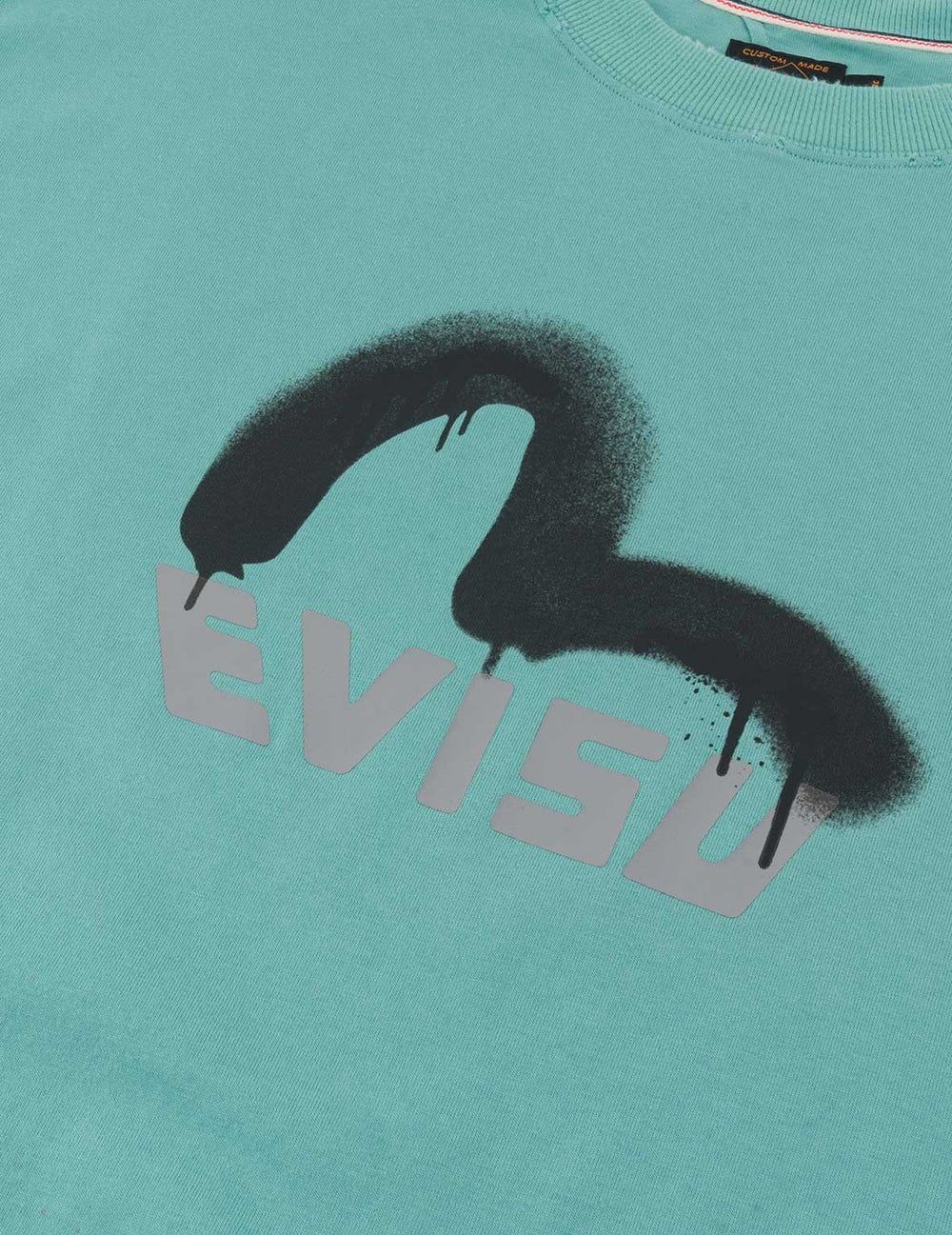  Áo Evisu Logo Seagull Print T-shirt 'Green' 