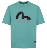  Áo Evisu Logo Seagull Print T-shirt 'Green' 