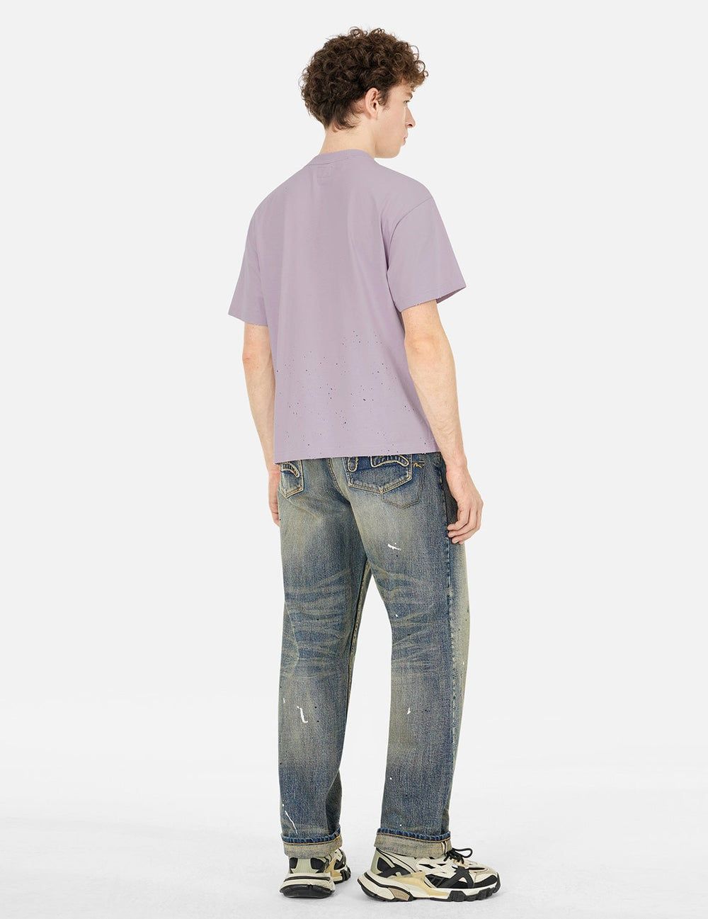  Áo Evisu Logo Seagull Print T-shirt 'Purple' 