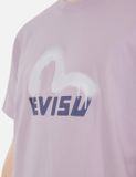  Áo Evisu Logo Seagull Print T-shirt 'Purple' 