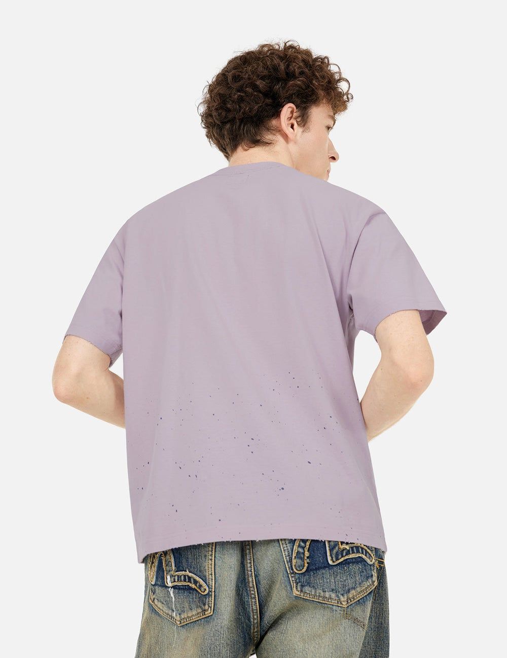  Áo Evisu Logo Seagull Print T-shirt 'Purple' 