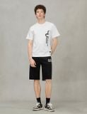  Áo Evisu Logo Slogan Print Fit T-shirt 'White' 
