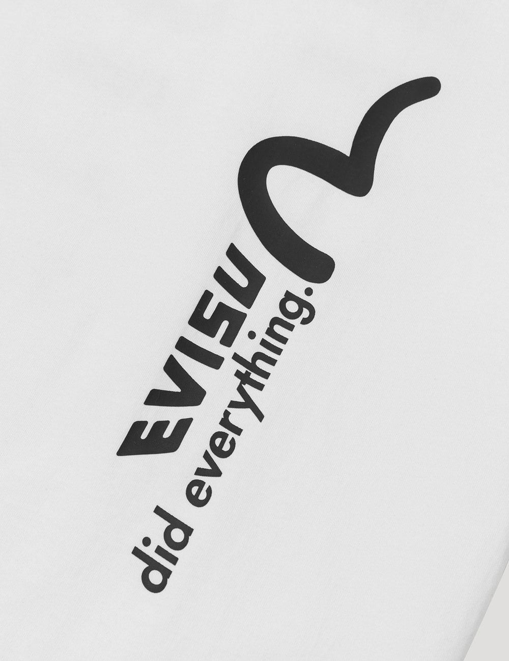  Áo Evisu Logo Slogan Print Fit T-shirt 'White' 